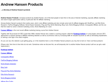 Tablet Screenshot of andrewhansenproducts.com